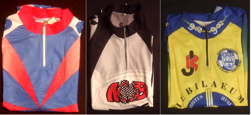 maglie donate al Santuario della Madonna del Ghisallo